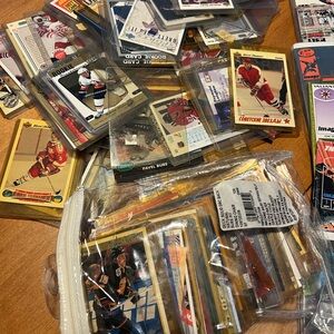 Assorted Hockey Trading Cards Collection -and comics
